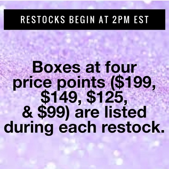 ‼️ MAKEUP MYSTERY BOX RESTOCK DATE & TIME INFO ‼️ - Picture 3 of 14
